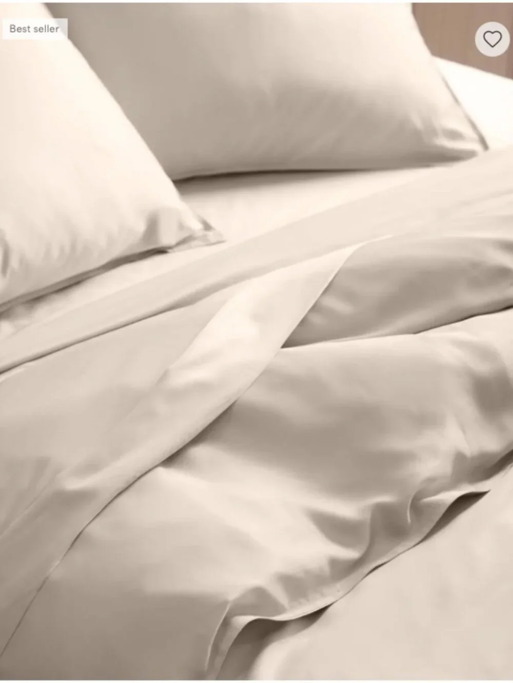 NWT! Quince Bamboo Duvet Cover Set, Sand